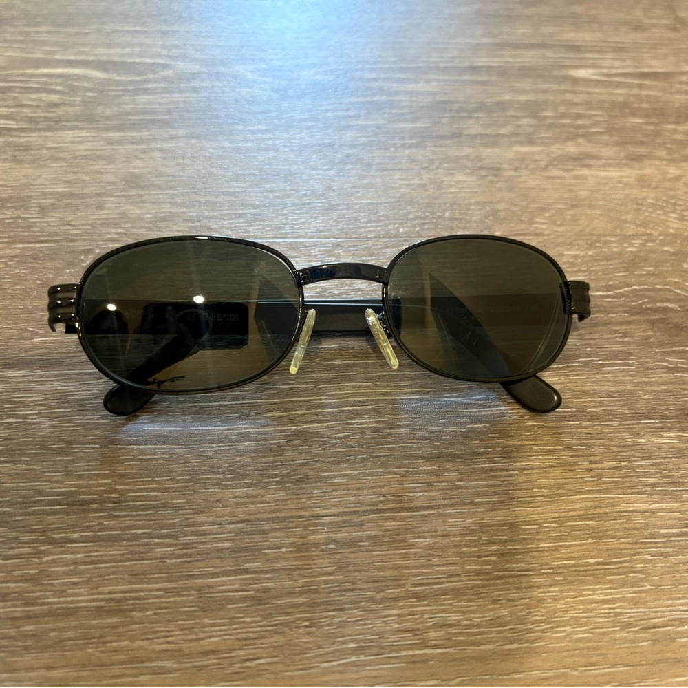 Fendi Black Oval Sunglasses